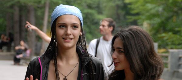 девушки, люди, Ахалцихе - Sputnik Грузия