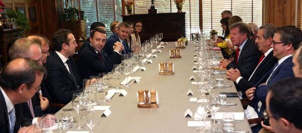 Встреча премьер-министра Грузии Ираклия Гарибашвили с послами Евросоюза - Sputnik Грузия