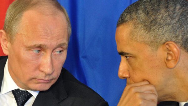 Президент России Владимир Путин и президент США Барак Обама - Sputnik Грузия
