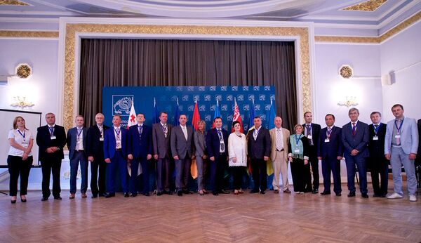 Участники встречи в Тбилиси после завершения конференции, посвященной развитию культурного сотрудничества. - Sputnik Грузия