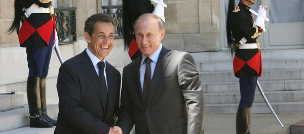 Владимир Путин и Николя Саркози. - Sputnik Грузия
