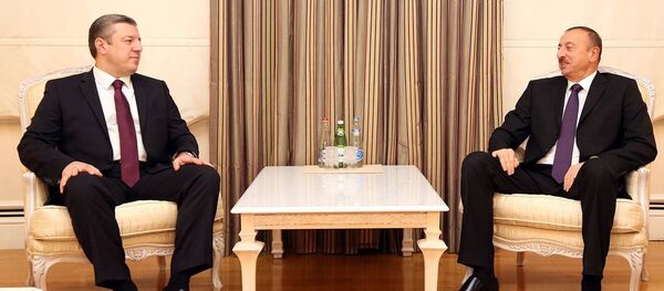 Глава МИД Грузии Георгий Квирикашвили встретился с президентом Ильхамом Алиевым - Sputnik Грузия