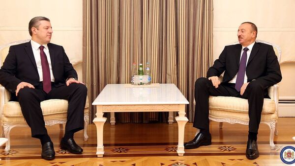Глава МИД Грузии Георгий Квирикашвили встретился с президентом Ильхамом Алиевым - Sputnik Грузия