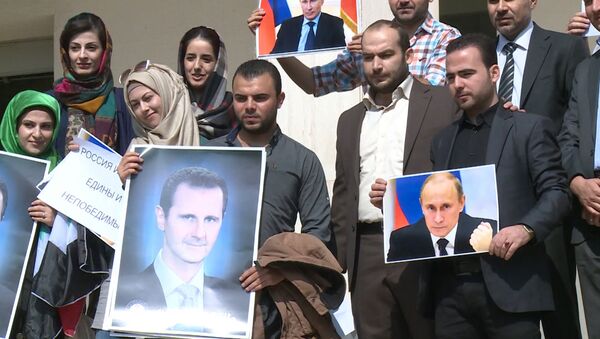 Сирийцы в разных странах поблагодарили РФ за борьбу с ИГ - Sputnik Грузия