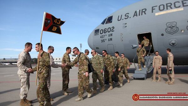 Грузинские военные вернулись на родину из Афганистана - Sputnik Грузия