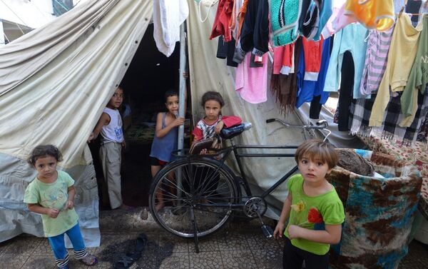 Лагерь беженцев в Дамаске - Sputnik Грузия