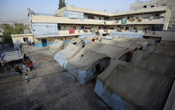 Лагерь беженцев в Дамаске - Sputnik Грузия