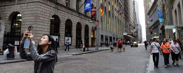 Улица Уолл-стрит в Нью-Йорке - Sputnik Грузия