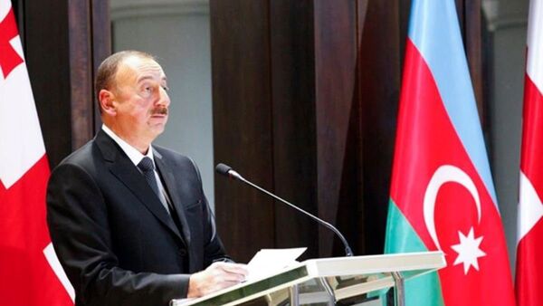 Президент Азербайджана Ильхам Алиев в Тбилиси - Sputnik Грузия