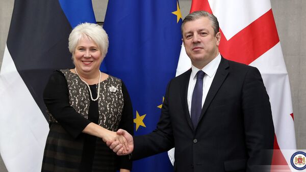 Министр иностранных дел Эстонии Марина Кальюранд и министр иностранных дел Грузии Георгий Квирикашвили - Sputnik Грузия