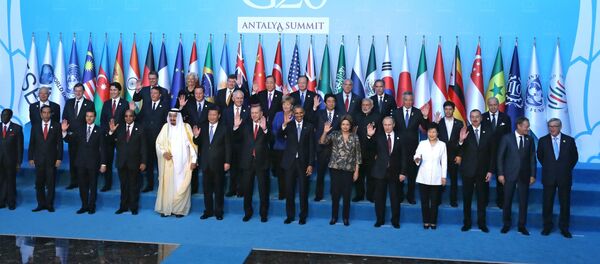 На церемонии фотографирования участников саммита Группы двадцати (G20) - Sputnik Грузия