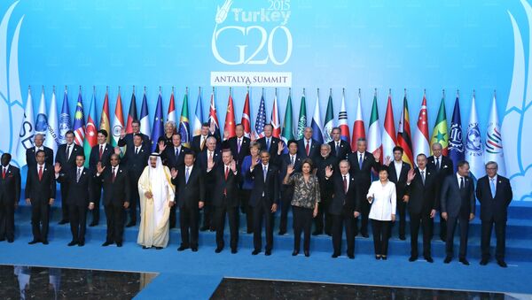 На церемонии фотографирования участников саммита Группы двадцати (G20) - Sputnik Грузия