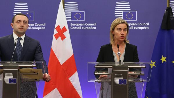Верховный представитель ЕС по иностранным делам и политике безопасности Федерика Могерини - Sputnik Грузия