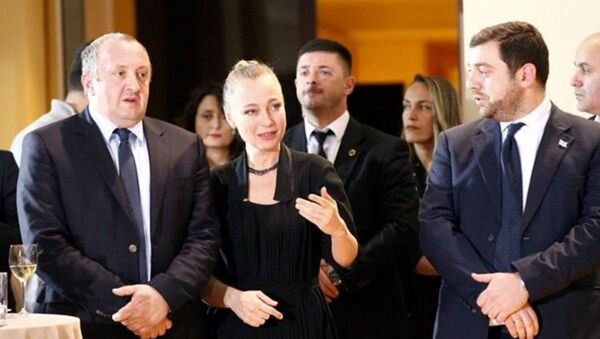 Президент Грузии Георгий Маргвелашвили и первая леди Мака Чичуа - Sputnik Грузия