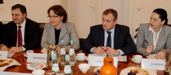 საქართველოს თავდაცვის მინისტრი გერმანელ ექსპერტებთან შეხვედრაზე საქართველოს თავდაცვის მინისტრი გერმანელ ექსპერტებთან შეხვედრაზე - Sputnik საქართველო