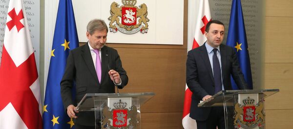 Еврокомиссар по европейской политике соседства и переговорам по расширению Йоханнес Хан - Sputnik Грузия