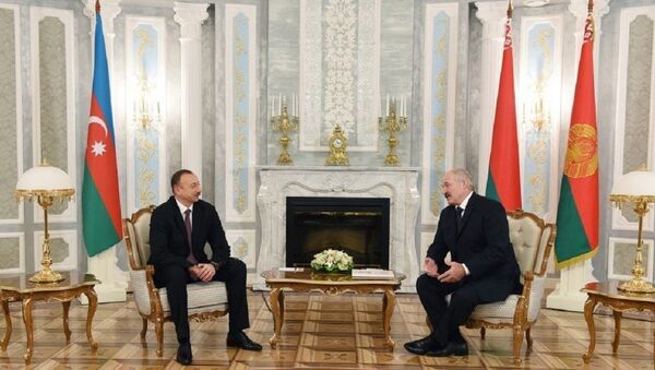 Президенты Белоруссии и Азербайджана Александр Лукашенко и Ильхам Алиев - Sputnik Грузия