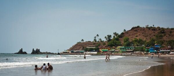 Туристы на пляже в ГОА, Индия - Sputnik Грузия
