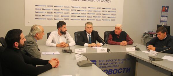 მრგვალი მაგიდა რია ნოვოსტის პრესცენტრში მრგვალი მაგიდა რია ნოვოსტის პრესცენტრში - Sputnik საქართველო