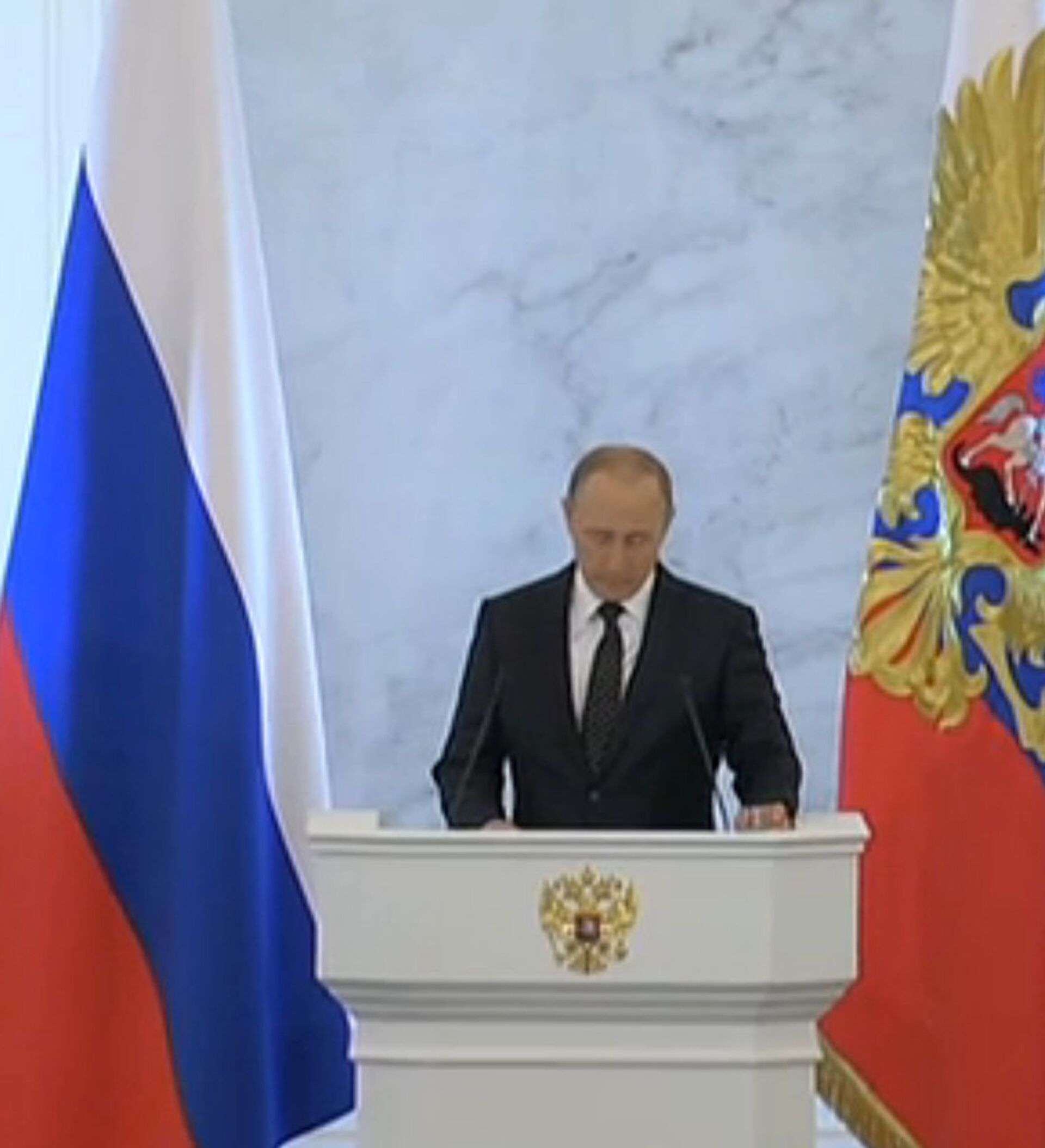 Флаг России в кабинете президента