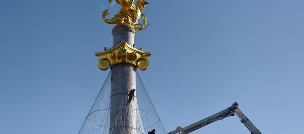 წმინდა გიორგის ქანდაკება წმინდა გიორგის ქანდაკება - Sputnik საქართველო