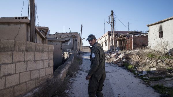 Военнослужащие правительственных войск, освободившие христианские деревни от боевиков ИГ (ДАИШ) - Sputnik Грузия
