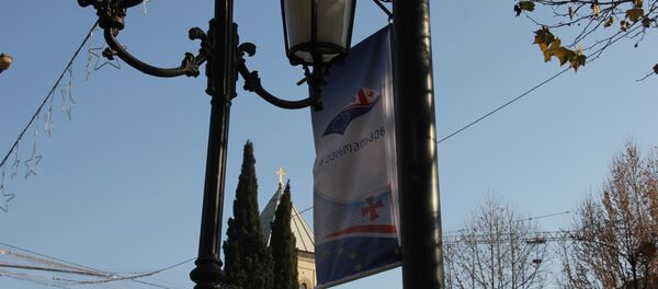 პლაკატი წინ ევროპისკენ პლაკატი წინ ევროპისკენ - Sputnik საქართველო