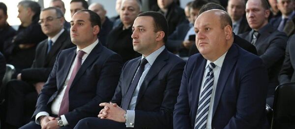 Дмитрий Кумсиашвили, Ираклий Гарибашвили, Нодар Хадури Дмитрий Кумсиашвили, Ираклий Гарибашвили, Нодар Хадури - Sputnik Грузия