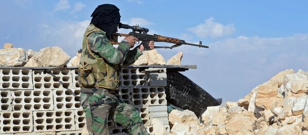 Бойцы движения Хезболлах на передовых позициях Сирийской Арабской Армии - Sputnik Грузия