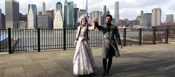 Грузины из США поздравили соотечественников с Новым годом Грузины из США поздравили соотечественников с Новым годом - Sputnik Грузия