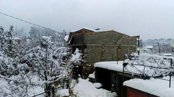 снегопад в Кобулети, Аджария снегопад в Кобулети, Аджария - Sputnik Грузия