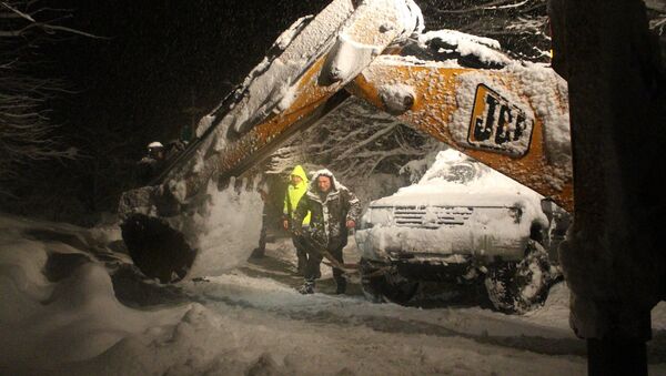 снегопад в Озургети, Гурия снегопад в Озургети, Гурия - Sputnik Грузия