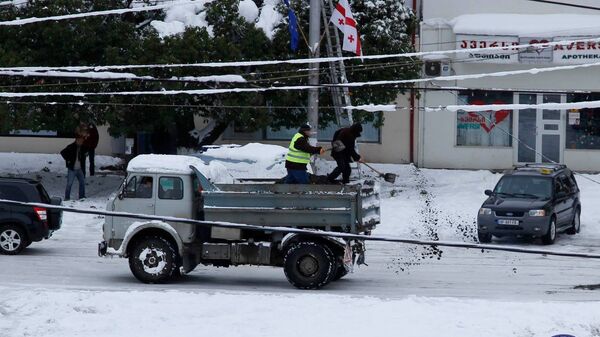 თოვლი ზუგდიდში - Sputnik საქართველო