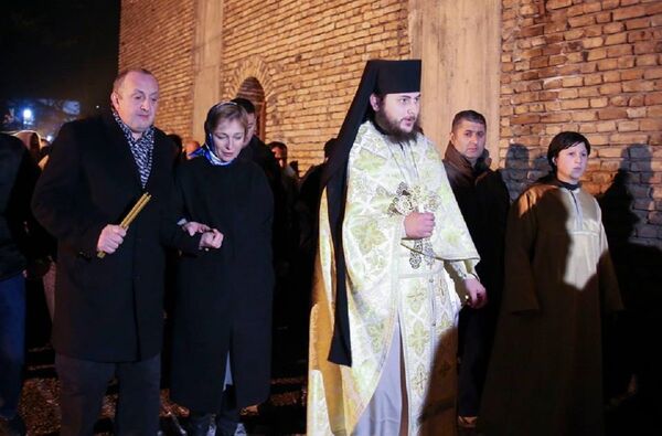 Президент Грузии Георгий Маргвелашвили и первая леди Мака Чичуа - Sputnik Грузия