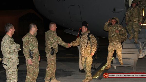 Грузинские военные прибыли в Афганистан - Sputnik Грузия
