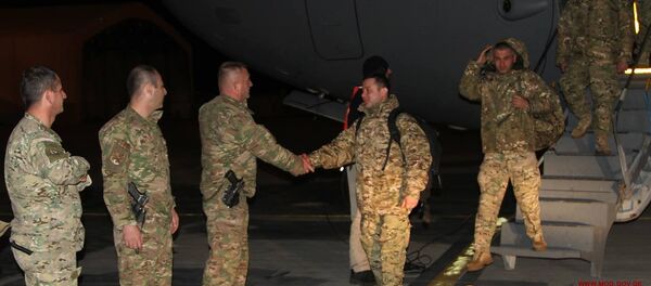 Грузинские военные прибыли в Афганистан - Sputnik Грузия