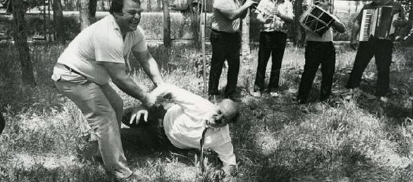 Олимпийский чемпион Леван Тедиашвили и двукратный чемпион мира Вахтанг Балавадзе. Фотоархив.  - Sputnik Грузия