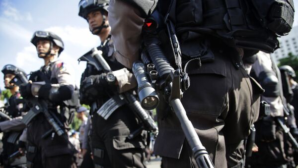 Индонезийские офицеры полиции, Джакарта - Sputnik Грузия