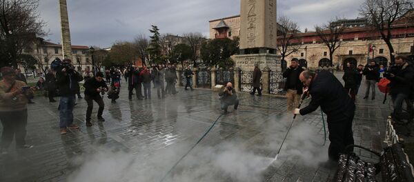 На месте взрыва в районе Султанахмед в Стамбуле - Sputnik Грузия