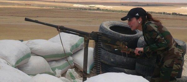 Женщина в сирийской армии - Sputnik Грузия