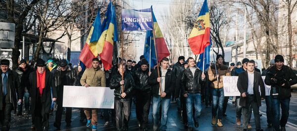 Акция протеста оппозиции в Молдавии - Sputnik Грузия