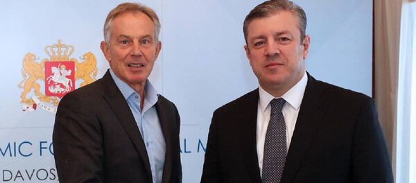 Георгий Квирикашвили и Тони Блэр - Sputnik Грузия