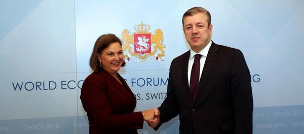 ვიქტორია ნულანდი და გიორგი კვირიკაშვილი ვიქტორია ნულანდი და გიორგი კვირიკაშვილი - Sputnik საქართველო