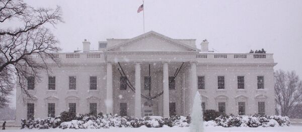 Здание Белого дома в Вашингтоне в снегу - Sputnik Грузия