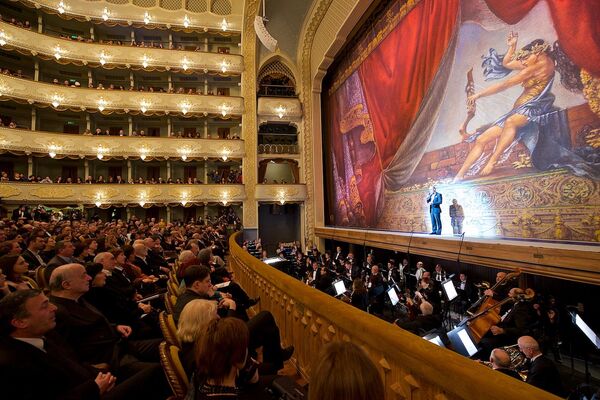 В зале Тбилисского театра оперы и балета в день открытия. - Sputnik Грузия