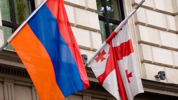 Флаги Армении и Грузии - Sputnik Грузия