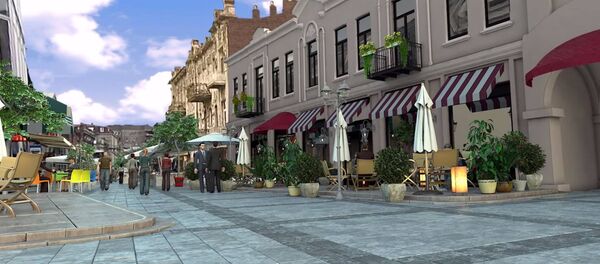 Так будет выглядеть проспект Агмашенебели после реконструкции. - Sputnik Грузия