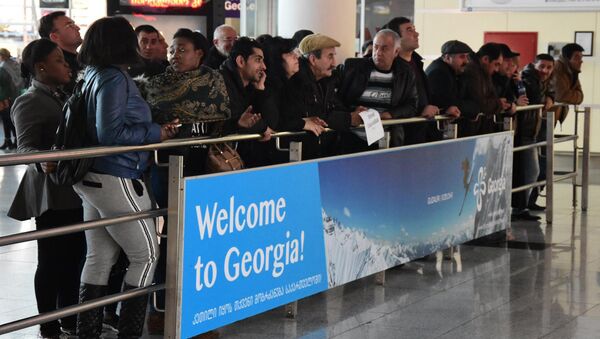 Зал ожиданий в Тбилисском аэропорту - Sputnik Грузия