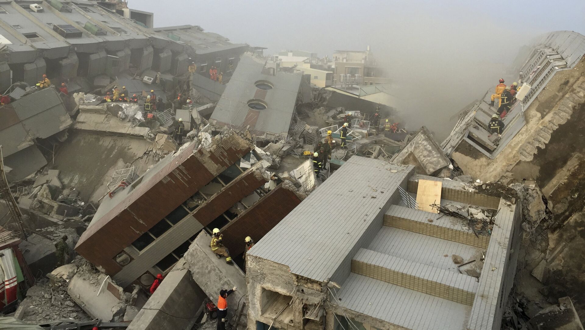 Землетрясение на тайване видео