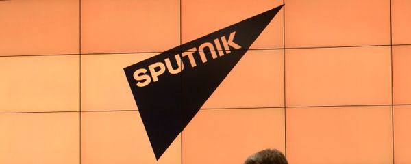 Логотип международного информационного бренда Спутник - Sputnik Грузия